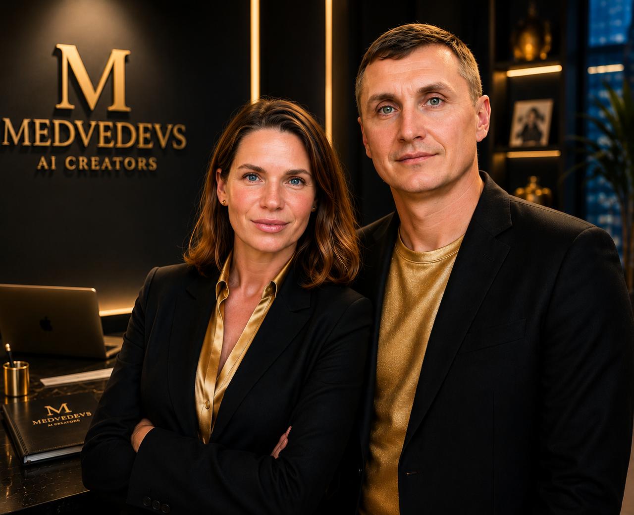 Ксения и Григорий Медведевы — MEDVEDEVS Премиальная ИИ-контент студия